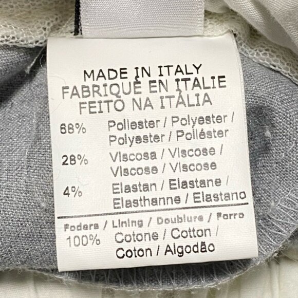 Ottod’Ame Tailored Elastic Waist Pants Gray Made in Italy — Size US 6 - Picture 8 of 8